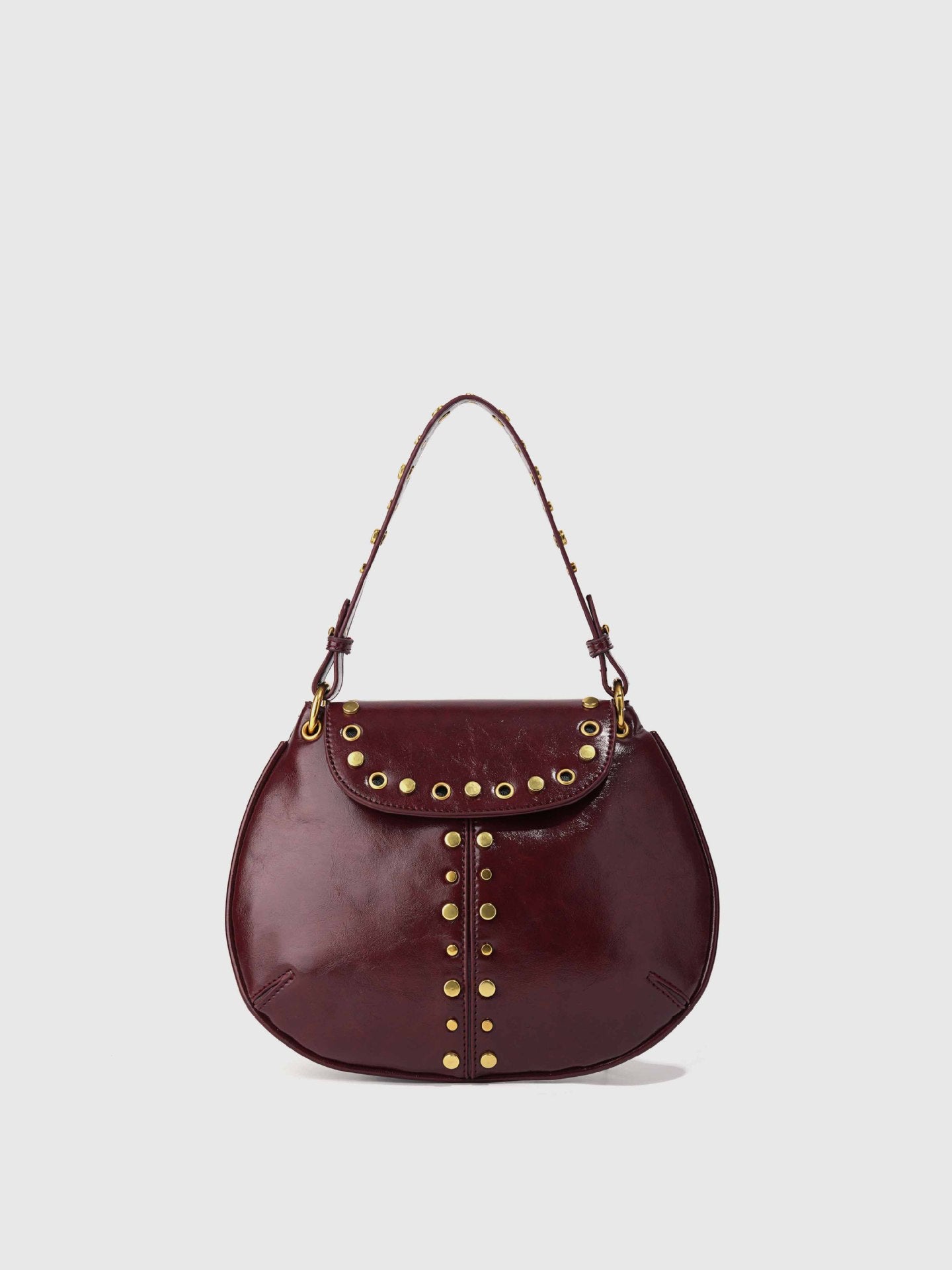 Women's Punk Rivet High-grade Underarm Metal Saddle Women's Handbag