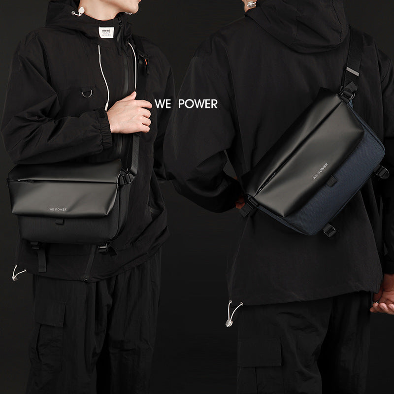Men's Motorcycle Street Trend Mechanical Style Men's Shoulder Bag