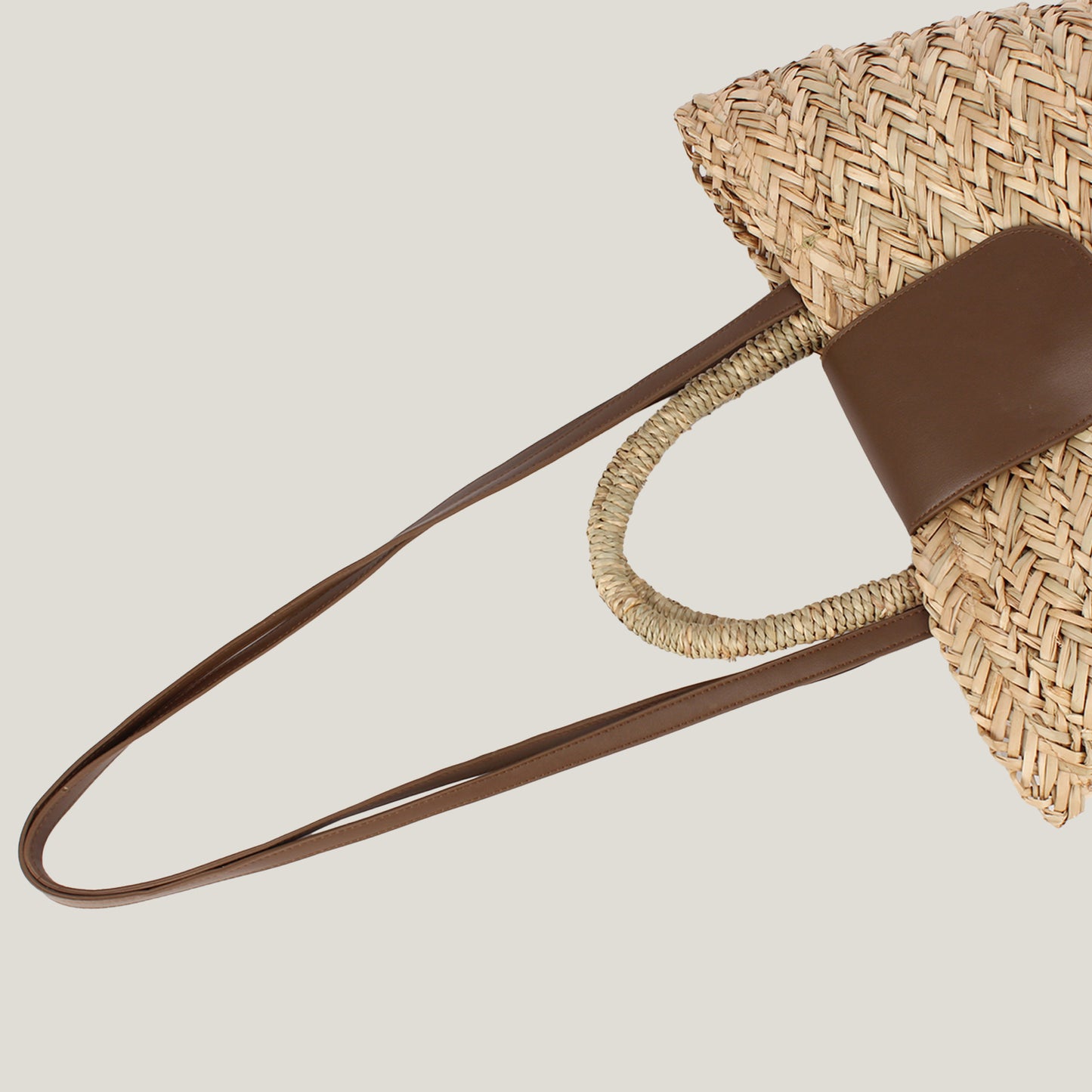 Women's Stitching Hand-woven Daily Leisure Seaside Vacation Women's Shoulder Bag