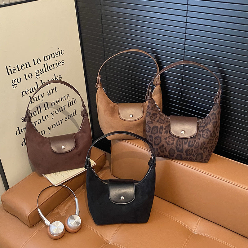 Women's Retro Simple Dumpling Design Plaid Women's Shoulder Bag