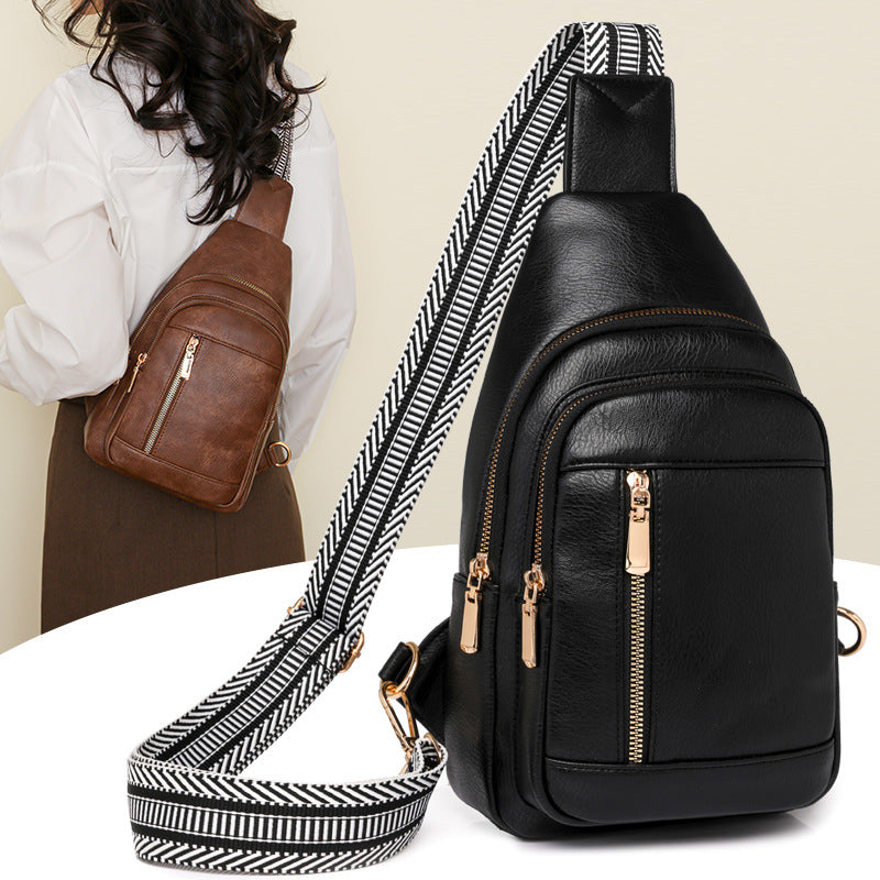 Fashion Prepuce Retro Large Capacity Simple High Women's Chest Bag, Fanny Pack