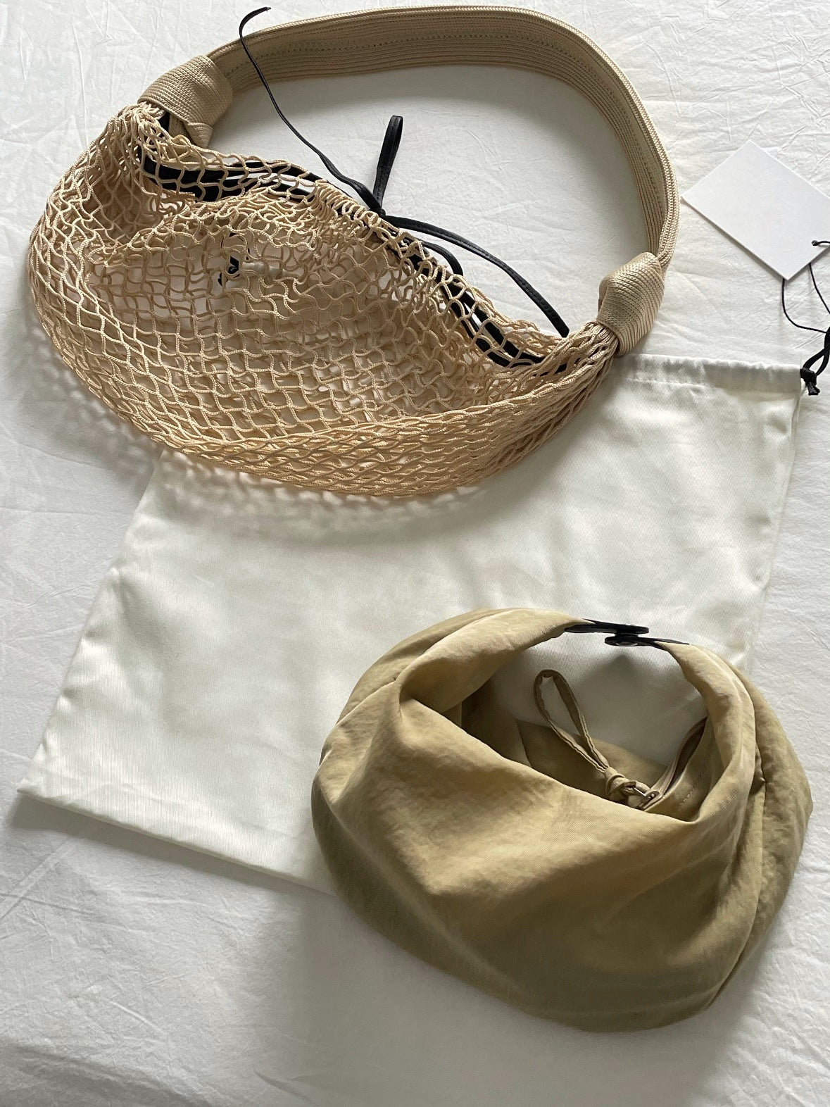 Charming Fashion Croissant Net Removable Hand-woven Women's Leather Bag