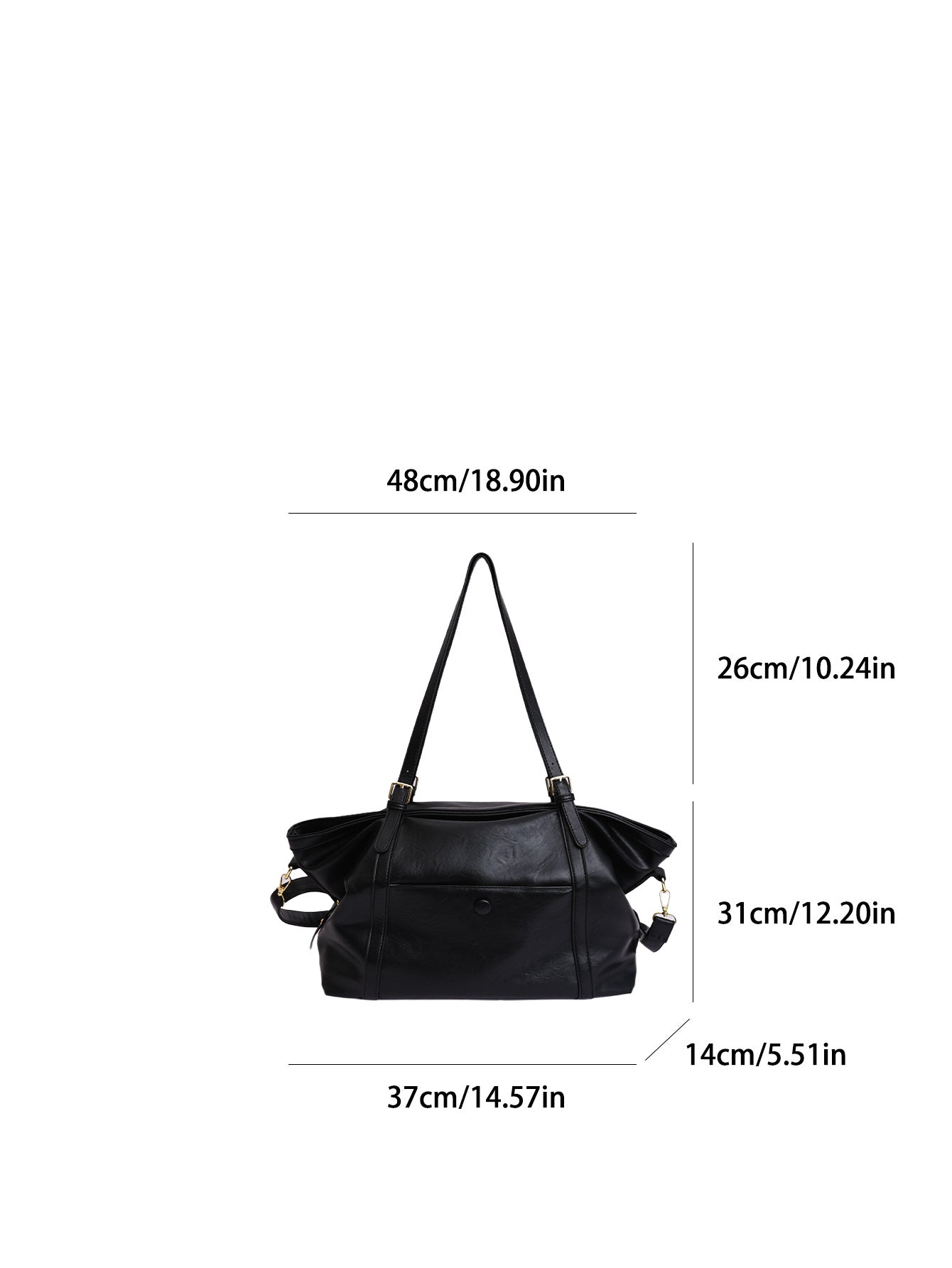High-grade Large Capacity Versatile Commuter Portable Underarm Light Tote Bag