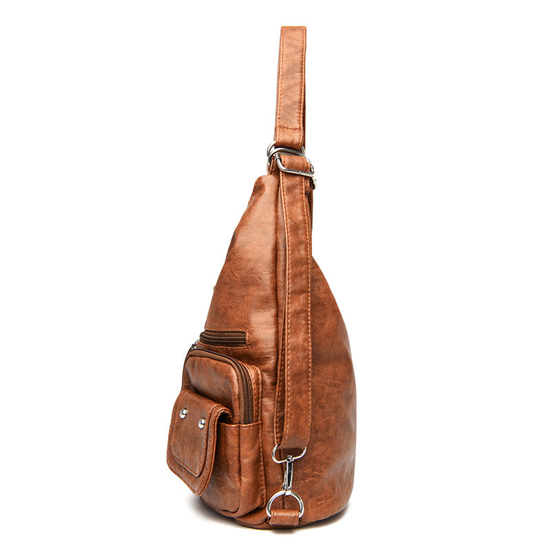 Women's Mother Large Capacity Soft Leather Shopping Women's Shoulder Bag