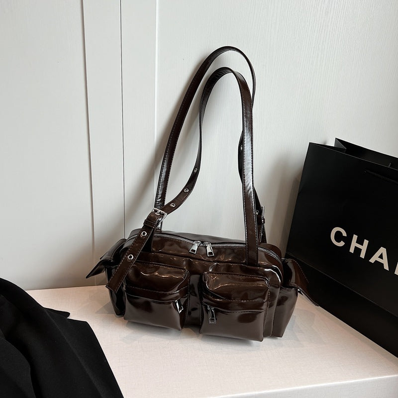 Women's Textured Large Capacity Commuter Fashion Pillow Spring Bags
