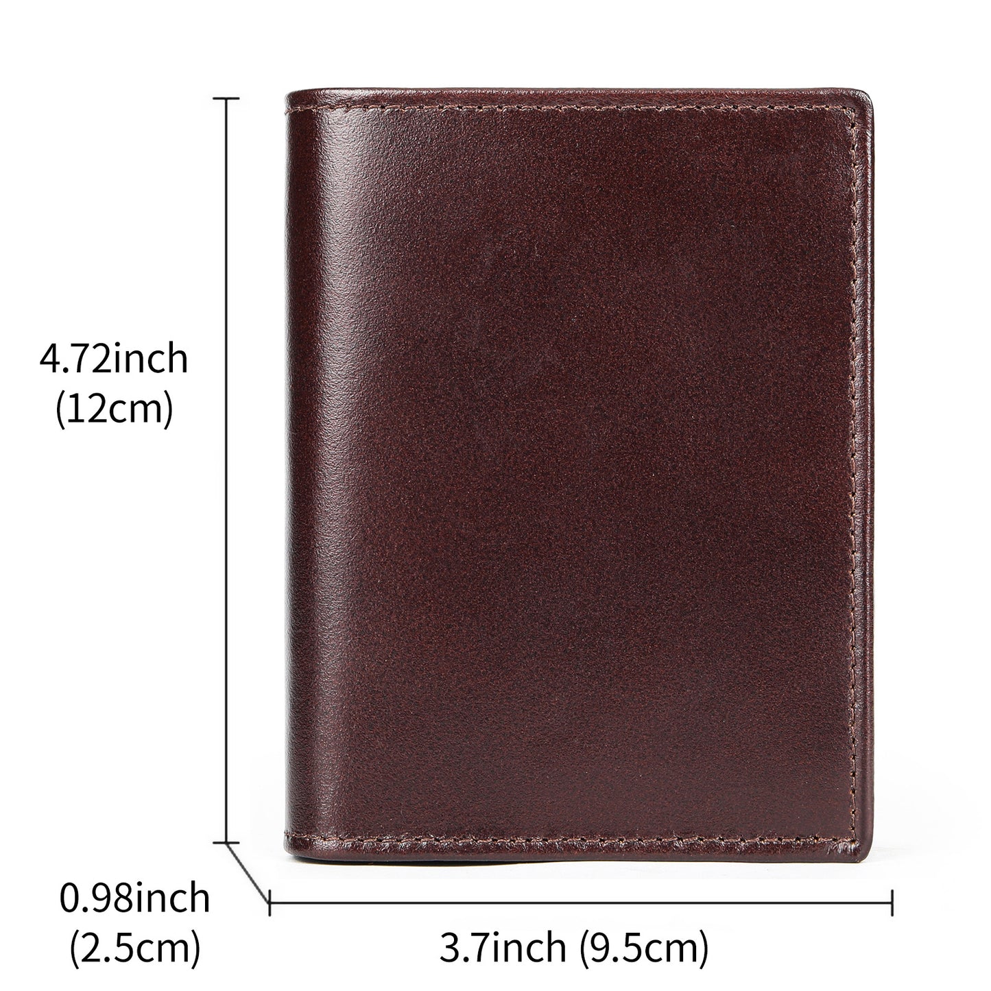 Men's Cowhide Swiping Short Horizontal Genuine Leather Retro Men's Wallets