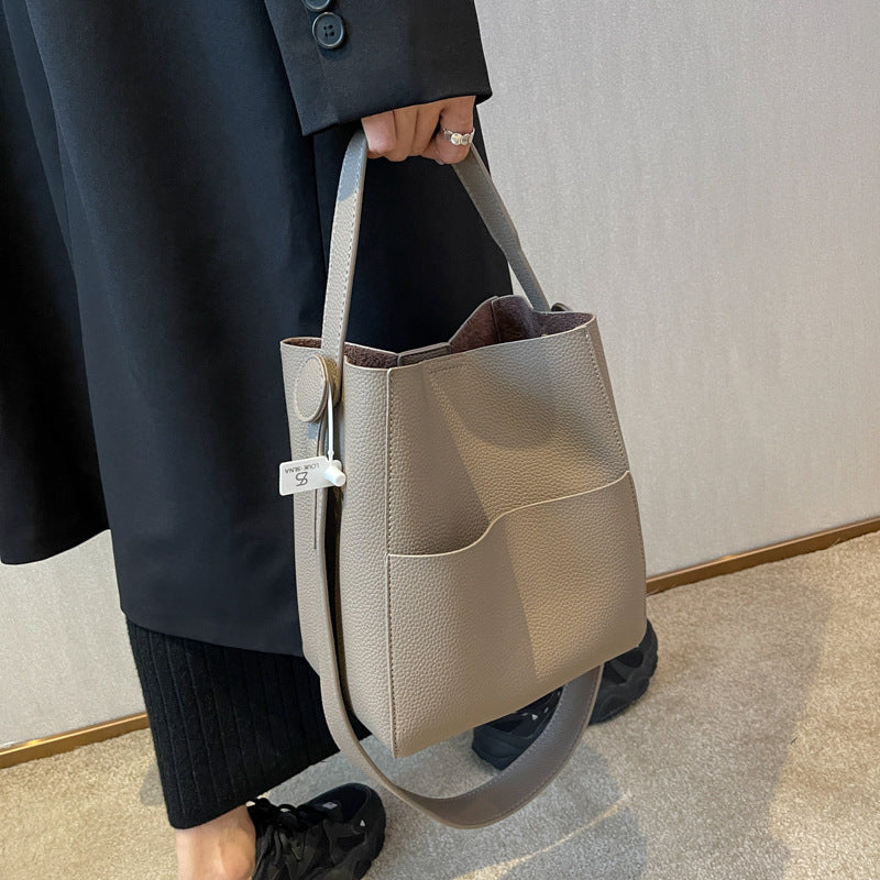 Fried Large Capacity Commuter Spare Basic Simple Wide Bags