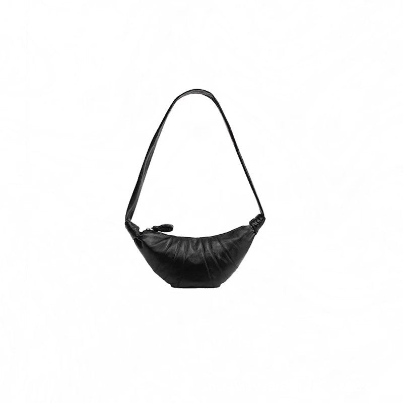 Sheepskin Croissant Niche Can Celebrate Crescent Moon Women's Messenger Bag