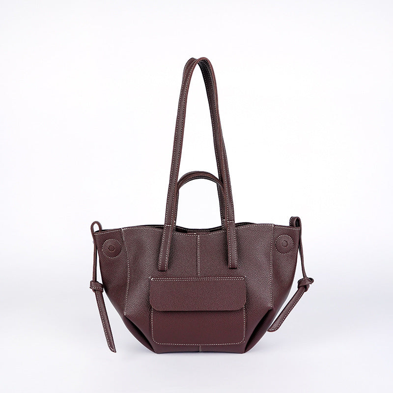 Portable French Popular Minority Fashion Large Capacity Versatile Commuter Lady Women's Shoulder Bag