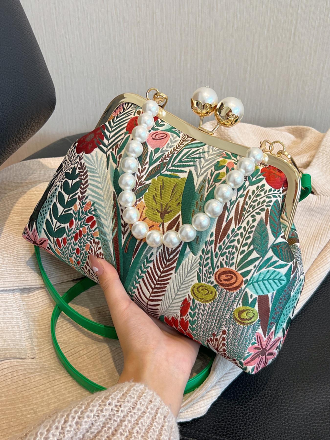 Women's Personalized Patterns Trendy Pearl Hand Light Luxury Bags
