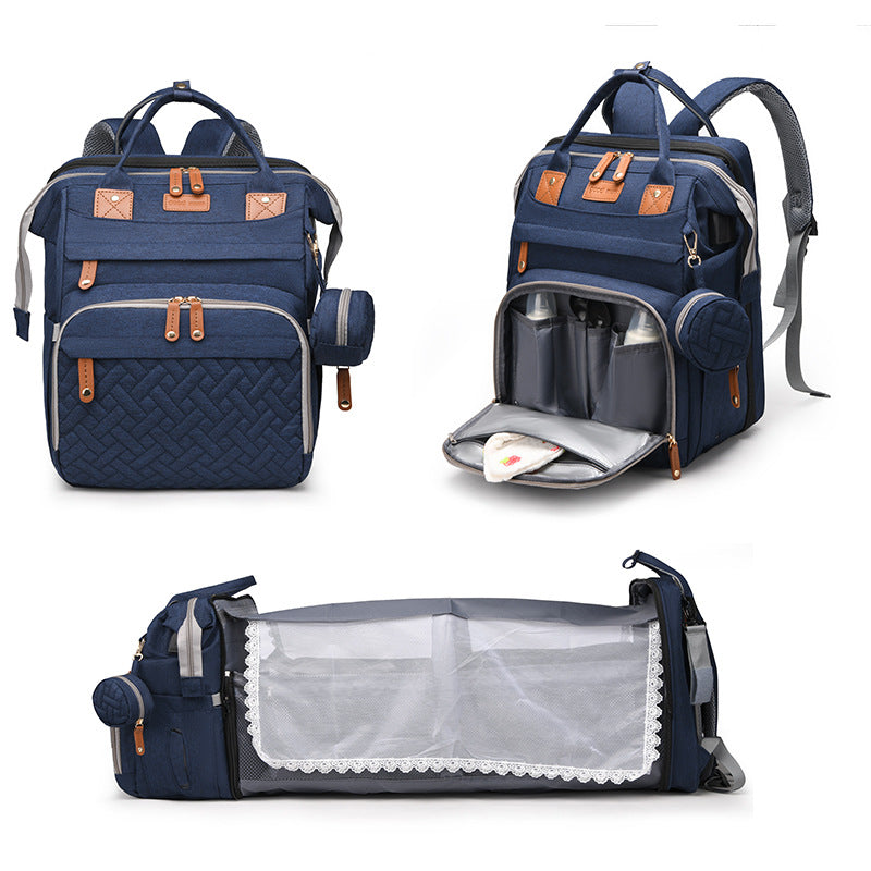 Portable Crib Large Capacity Lightweight Diaper Multifunctional Folding Bags