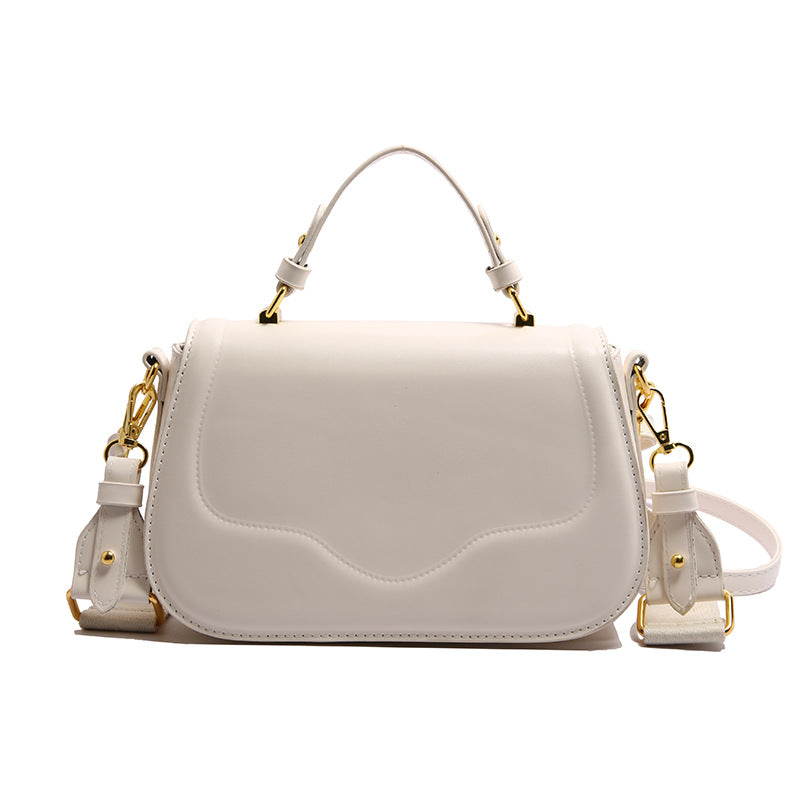 Women's Fashion Winter Simple Wide Strap Advanced Small Square Bag