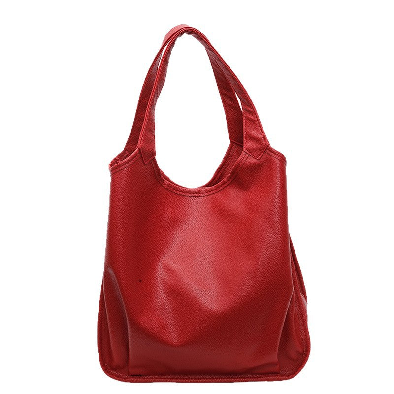 Pure Color Fashion Niche Food Basket Women's Messenger Bag