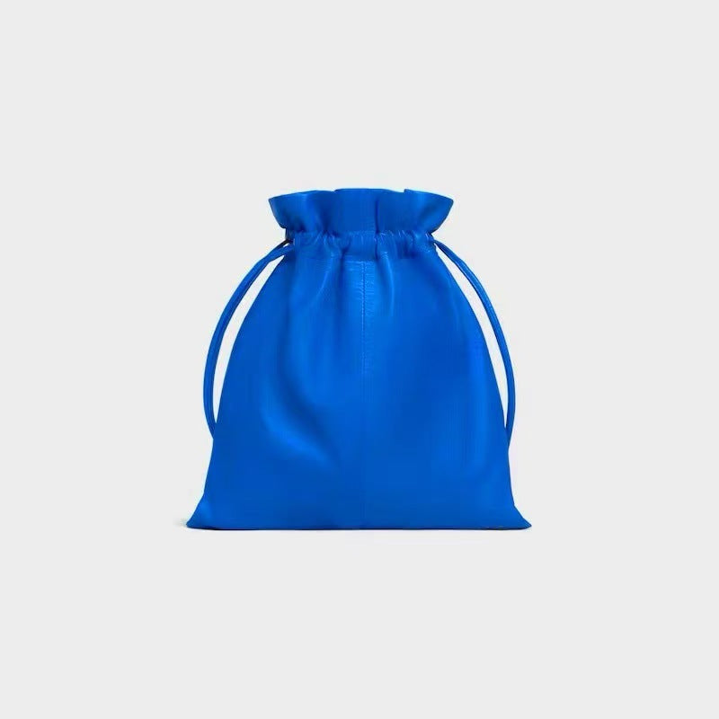Design Sheepskin Lucky Drawstring Simple Fashion Elegant Women's Handbag