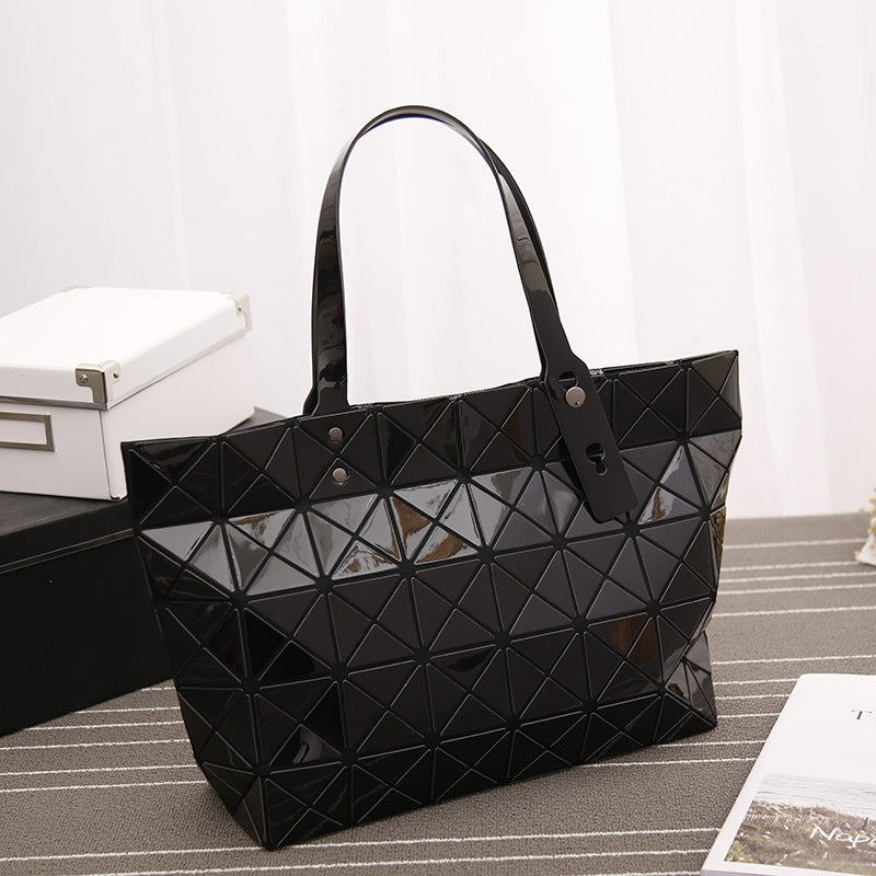 Women's Fashion Simple Single Rhombus Variety Geometric Women's Shoulder Bag