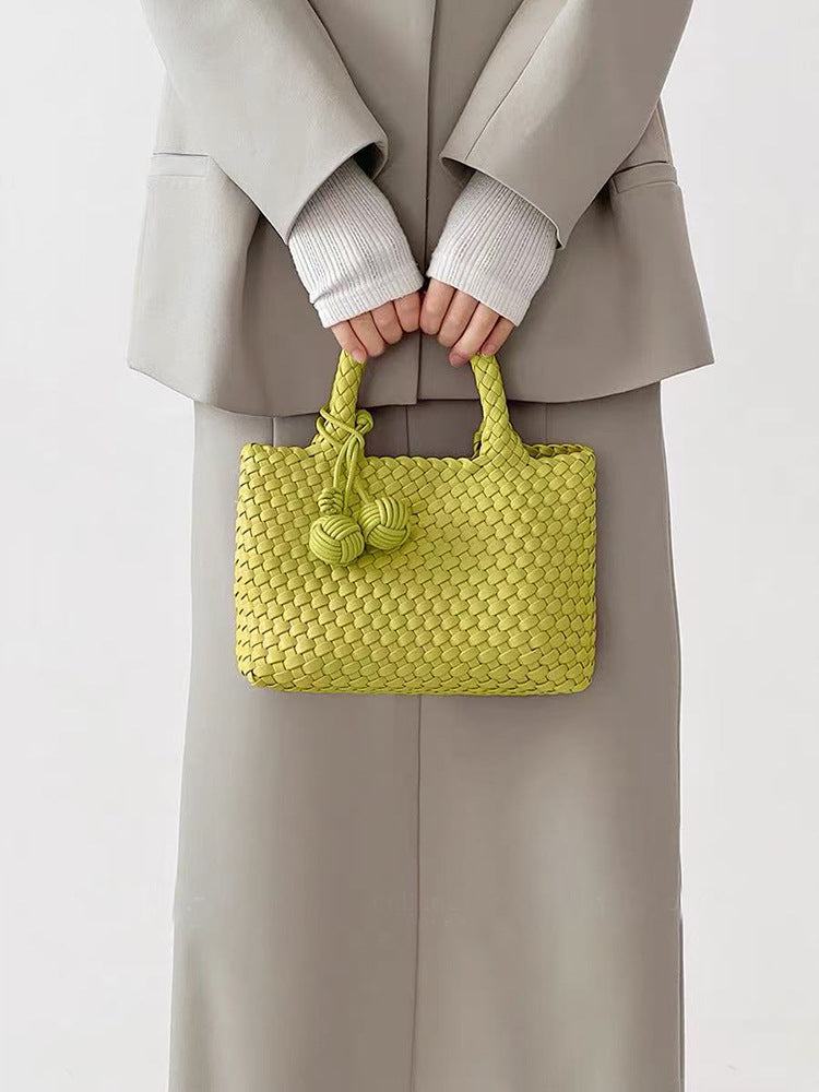 Women's Handmade Soft Leather Woven Unique Design Fashionable Women's Handbag