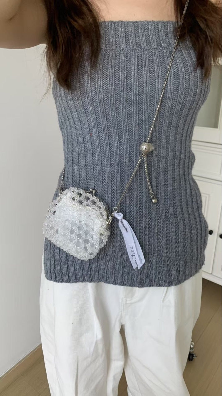 Hand-woven Advanced Design Fashion Clip Classic Style Hollow Women's Clutch