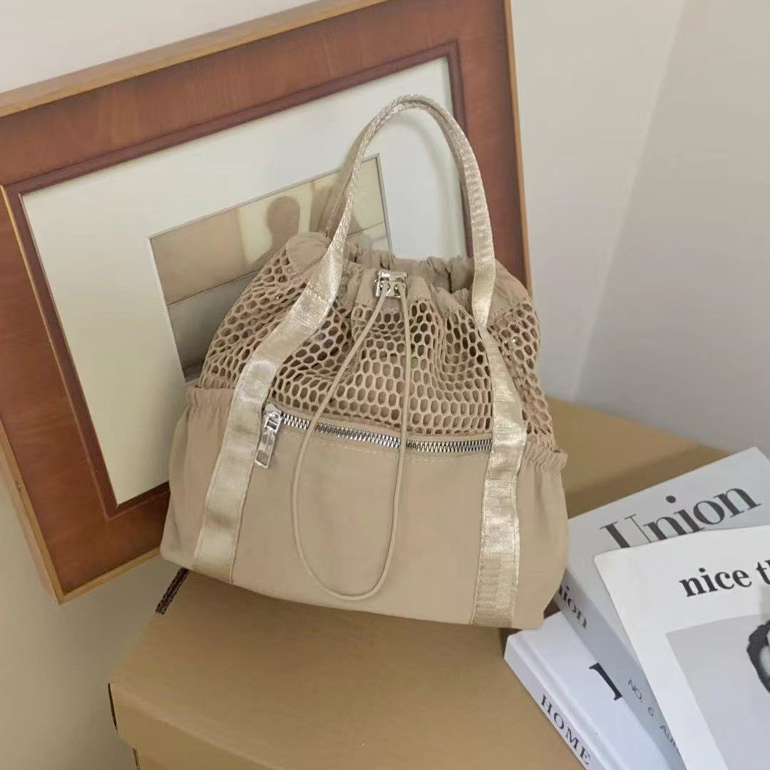 Women's Fashion Mini Nylon Canvas Mesh Breathable Women's Messenger Bag