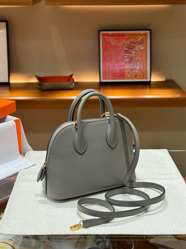 Women's Mini Sheepskin Shell Portable Bowling Leather Women's Messenger Bag