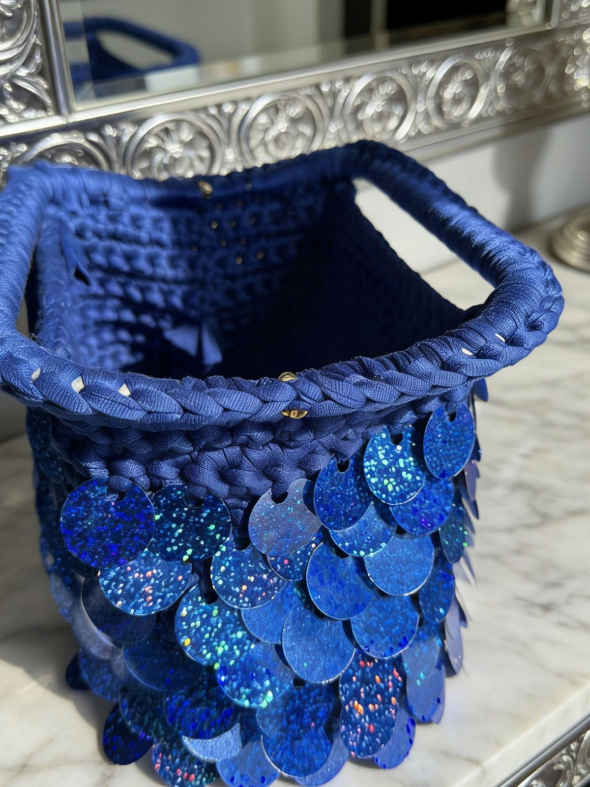 Women's Hand-woven Sequined Seaside Vacation Style Fashion Women's Handbag