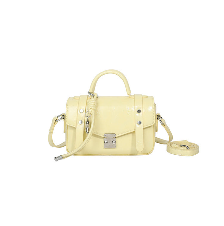 Women's Textured Portable Pouch Fashion Western Style Small Square Bag