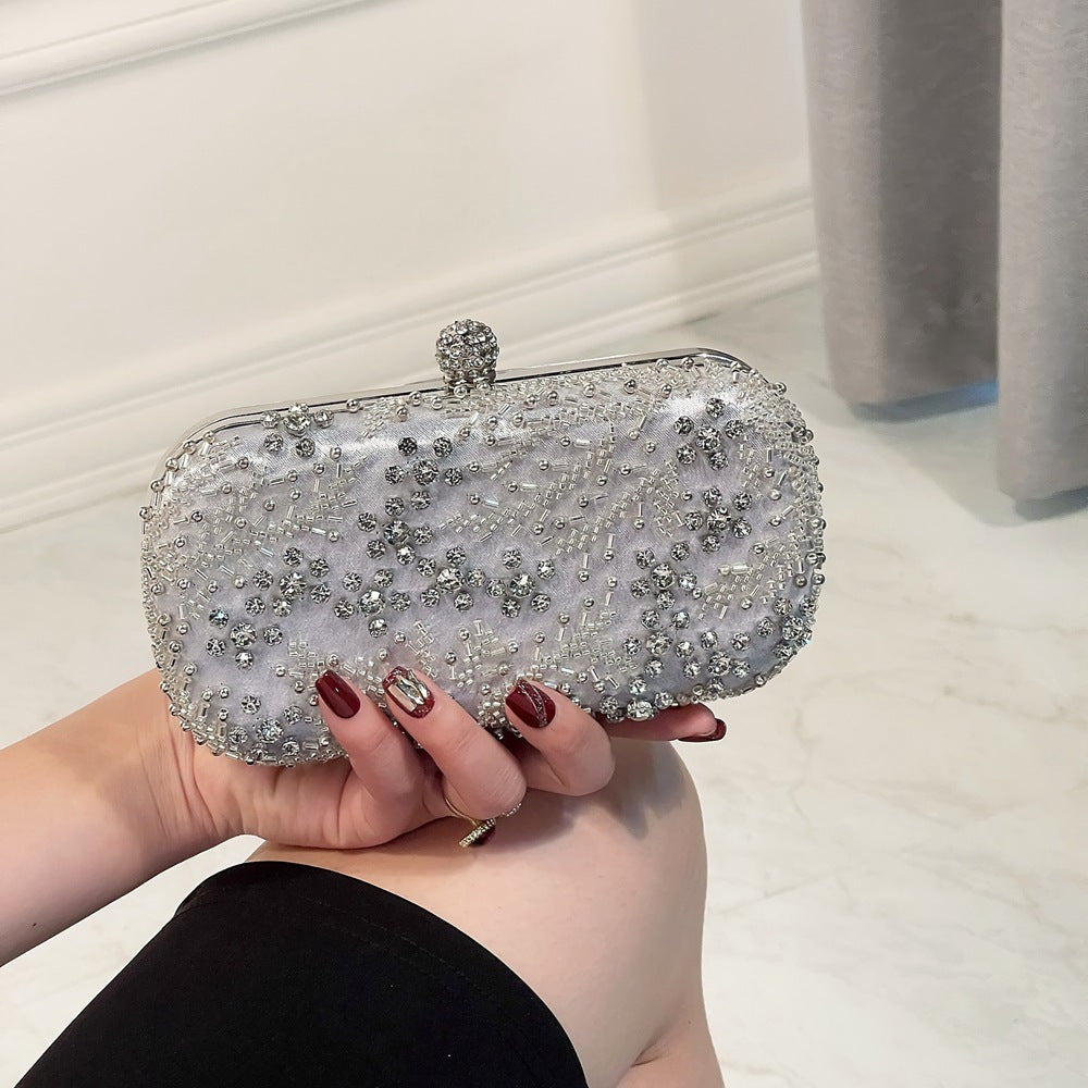 Women's Dress Garment Diamond Hand Holding Embroidery Bags