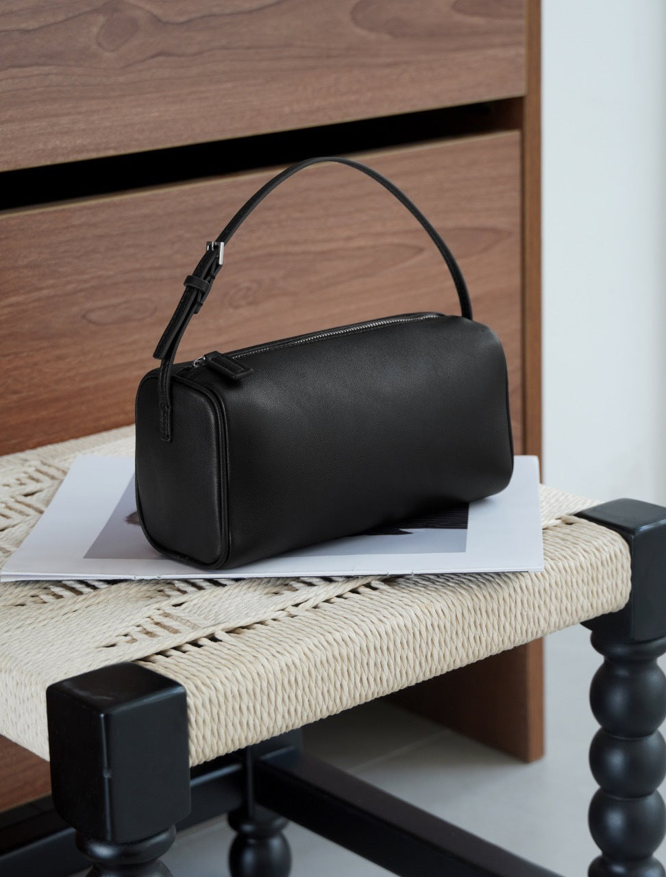 Pen Inside Outside Leather Steel Hardware High-grade Versatile Fashion Bags