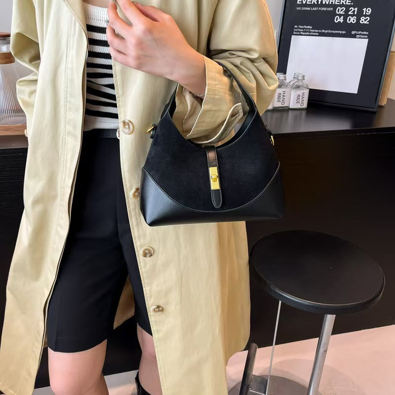 Women's Contrast Color Design Commute Portable Fashion Women's Shoulder Bag
