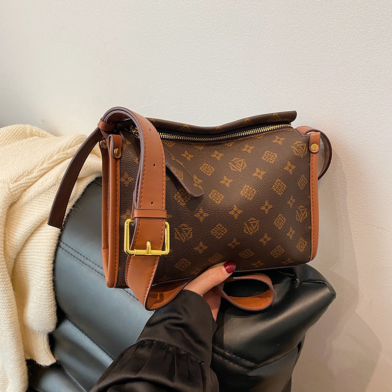 Women's High-grade Light Luxury Commuter Retro Printed Bags
