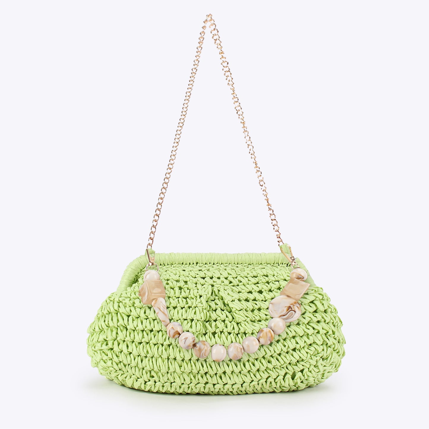 Women's Color Woven Daily Leisure Commute Seaside Vacation Bags