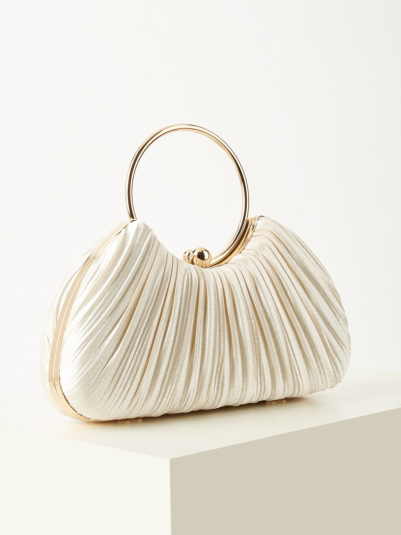High Sense Wrinkled Party Clutch Dress Handbags