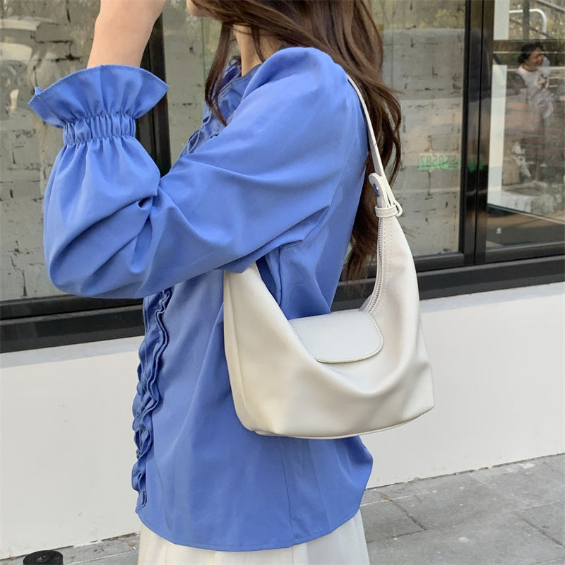 Sweet Large Capacity Underarm Niche Commuter Women's Shoulder Bag