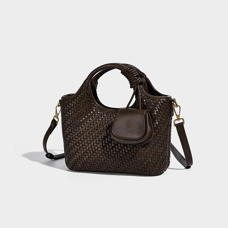Women's Hand-woven High-grade Vegetable Basket Fashion Mother Women's Shoulder Bag