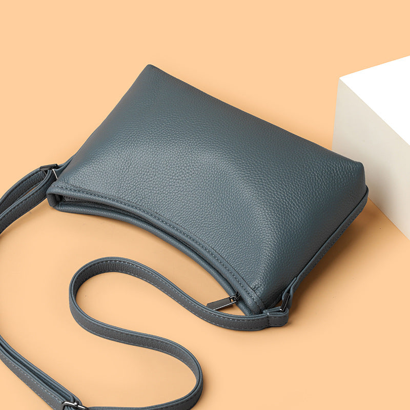 Women's Genuine Leather Wide Strap First Layer Women's Shoulder Bag