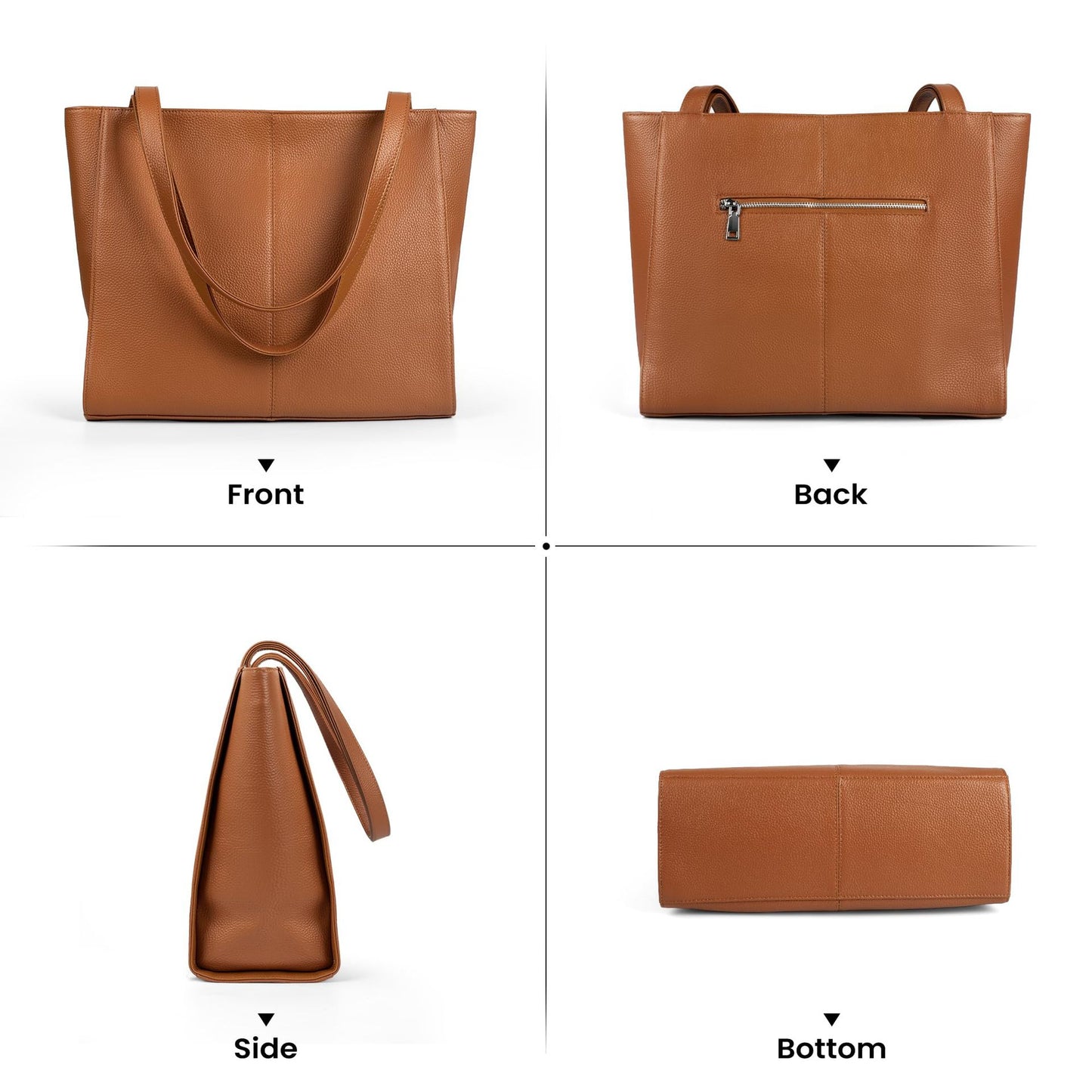 Women's Large Capacity Strap Compartment Commuter Tote Bag