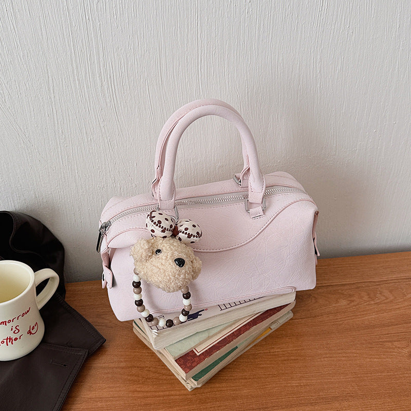 Niche Commuter Light Luxury Western Style Boston Women's Handbag