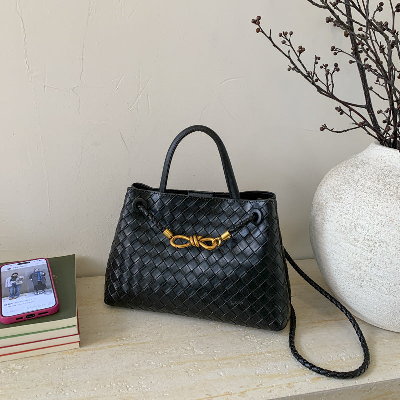 Women's Fashion Weaving Simple Textured Popular Women's Shoulder Bag