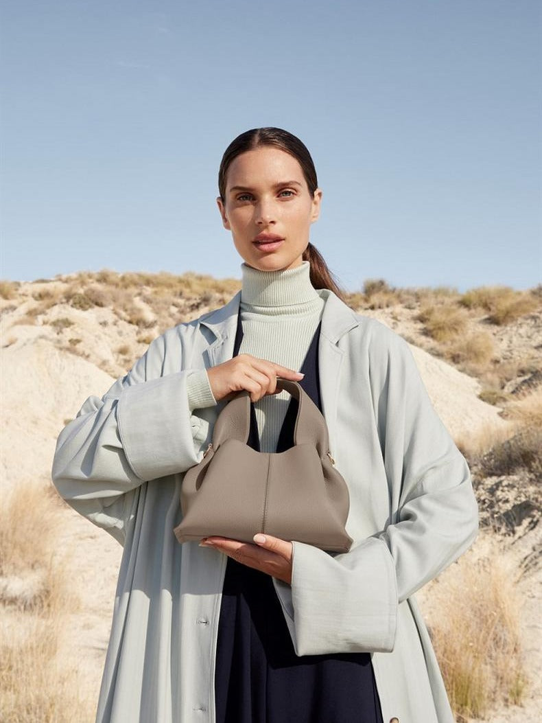 Women's French Niche Cloud Cowhide Dumpling Women's Shoulder Bag