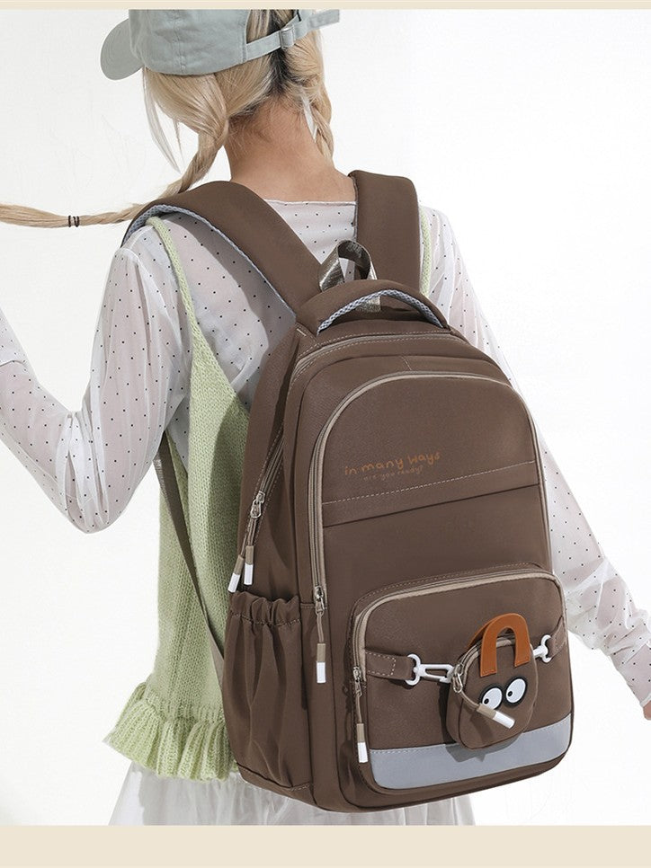 Women's Large Capacity Early High College Fashion Lightweight Burden Leisure Backpack