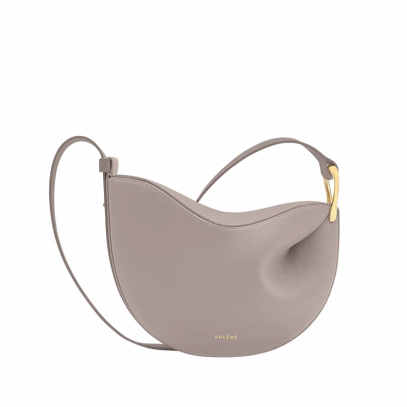 Pea Saddle Genuine Leather Advanced Texture Bags