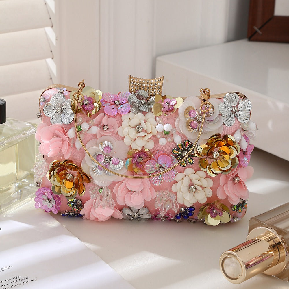 New Flower Stylish Textured Exquisite Diana Handbags