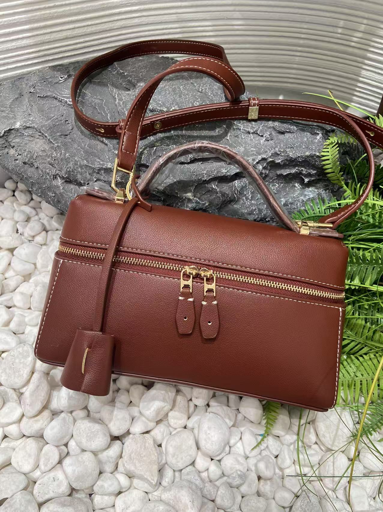 Women's Grain Surface Lunch Box Niche High-grade Bags