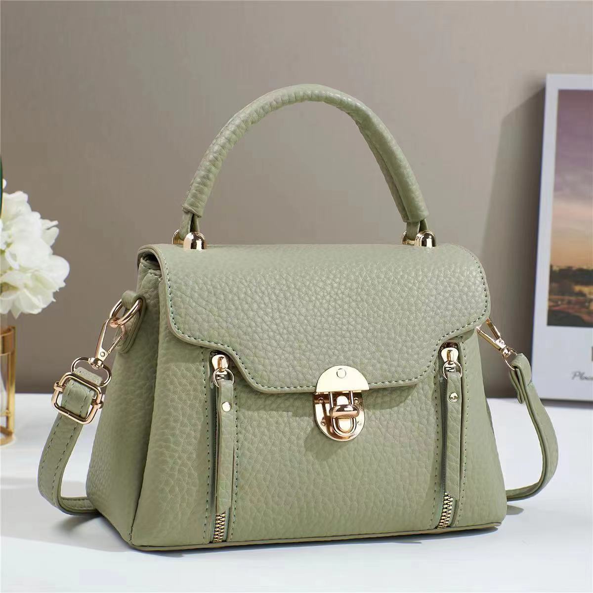 Women's Macaron Fashion Twist Flap Pouch Women's Messenger Bag