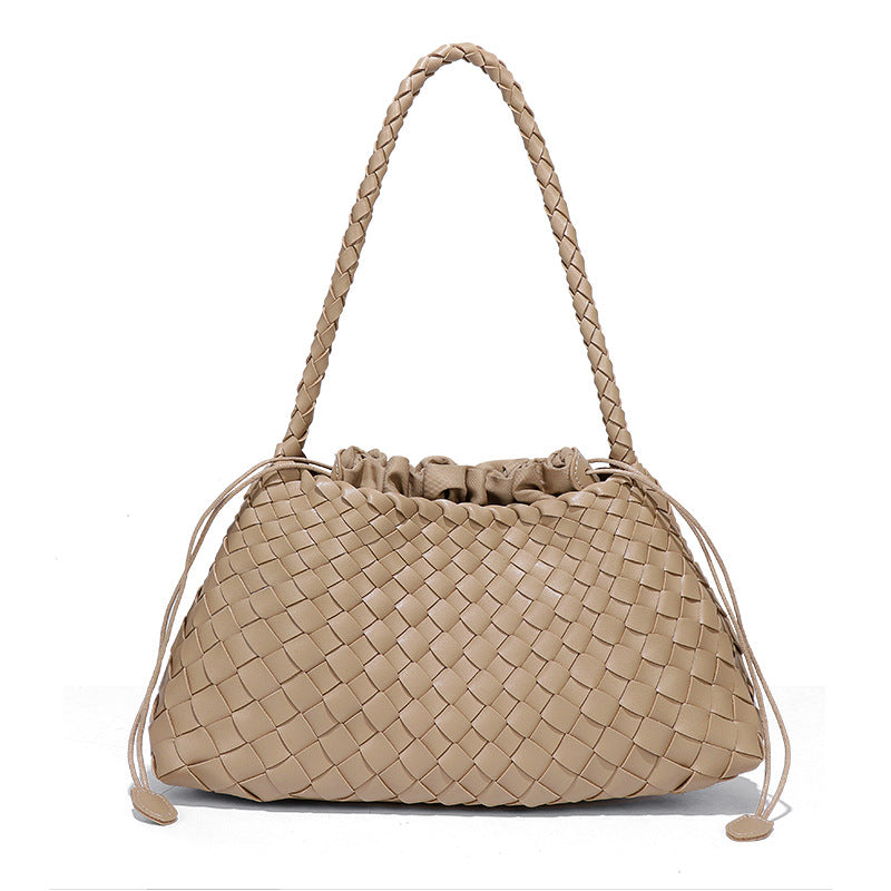Women's Live Single Fashion Woven Underarm Retro Son Women's Shoulder Bag