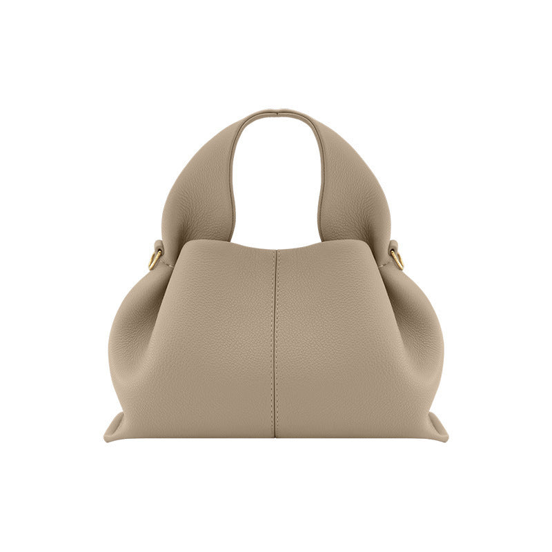 Trendy Elegant Casual Cloud Leather Portable Women's Handbag