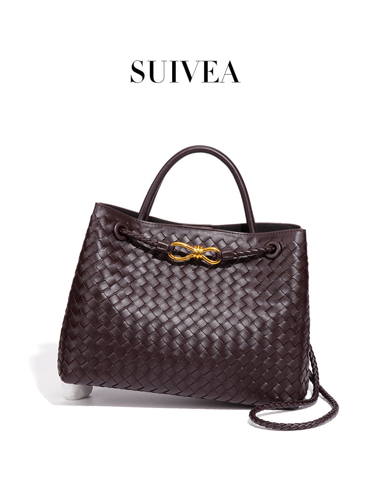 Women's Large Portable Underarm Vintage Woven Bags