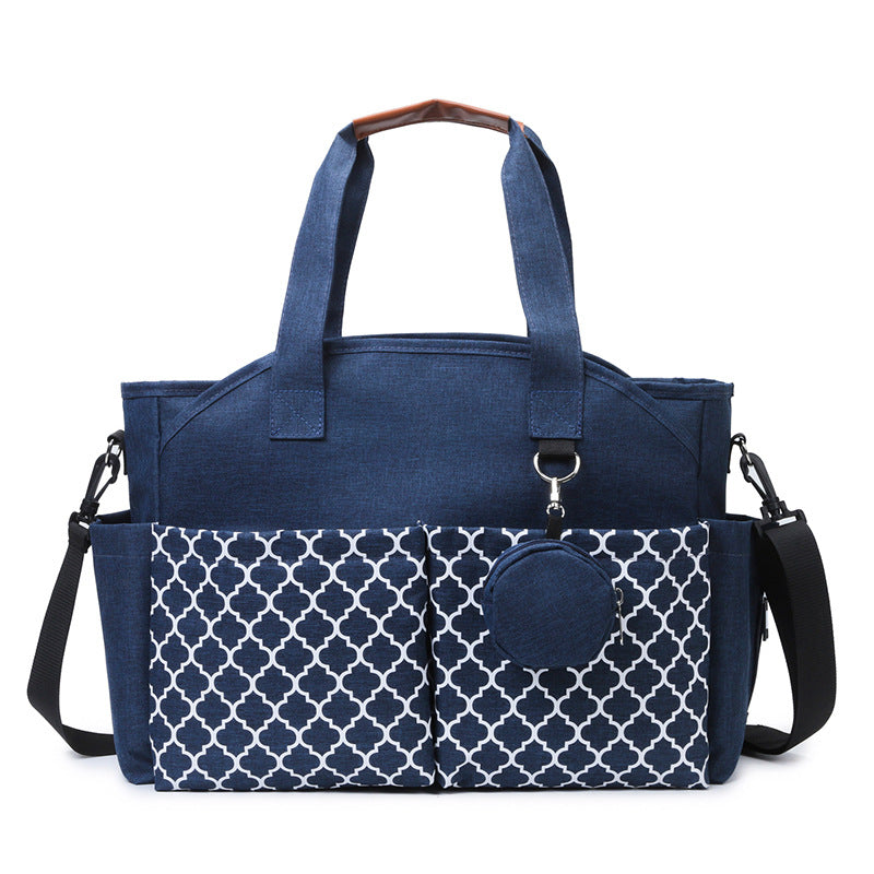 Portable Canvas With Pacifier Mother Storage Mummy Bag