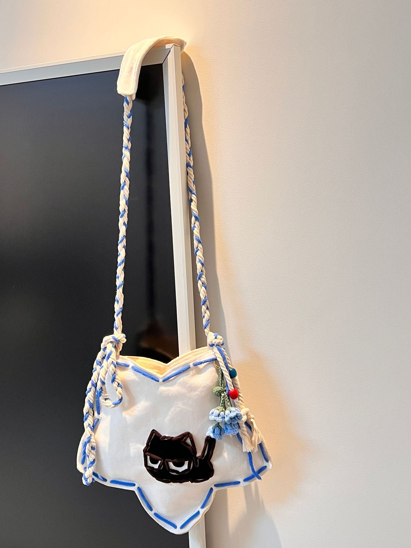 Little Black Cat Trendy Cool Creative Women's Shoulder Bag