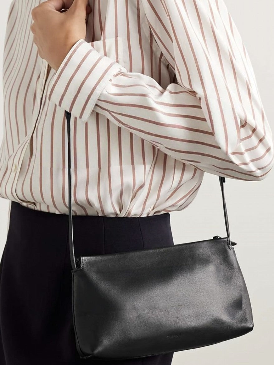 Italy Calf Skin Minimalist Niche Soft Leather Fashion Women's Messenger Bag