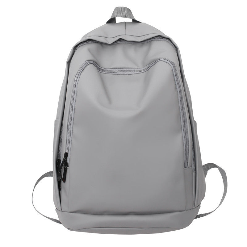 Men's Large Capacity Solid Color Junior High Backpacks